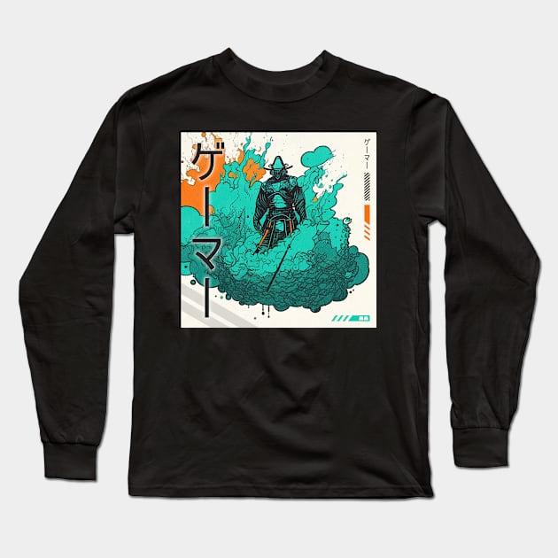 Orange Dawn: Samurai's Quest Long Sleeve T-Shirt by BonBonDesigns